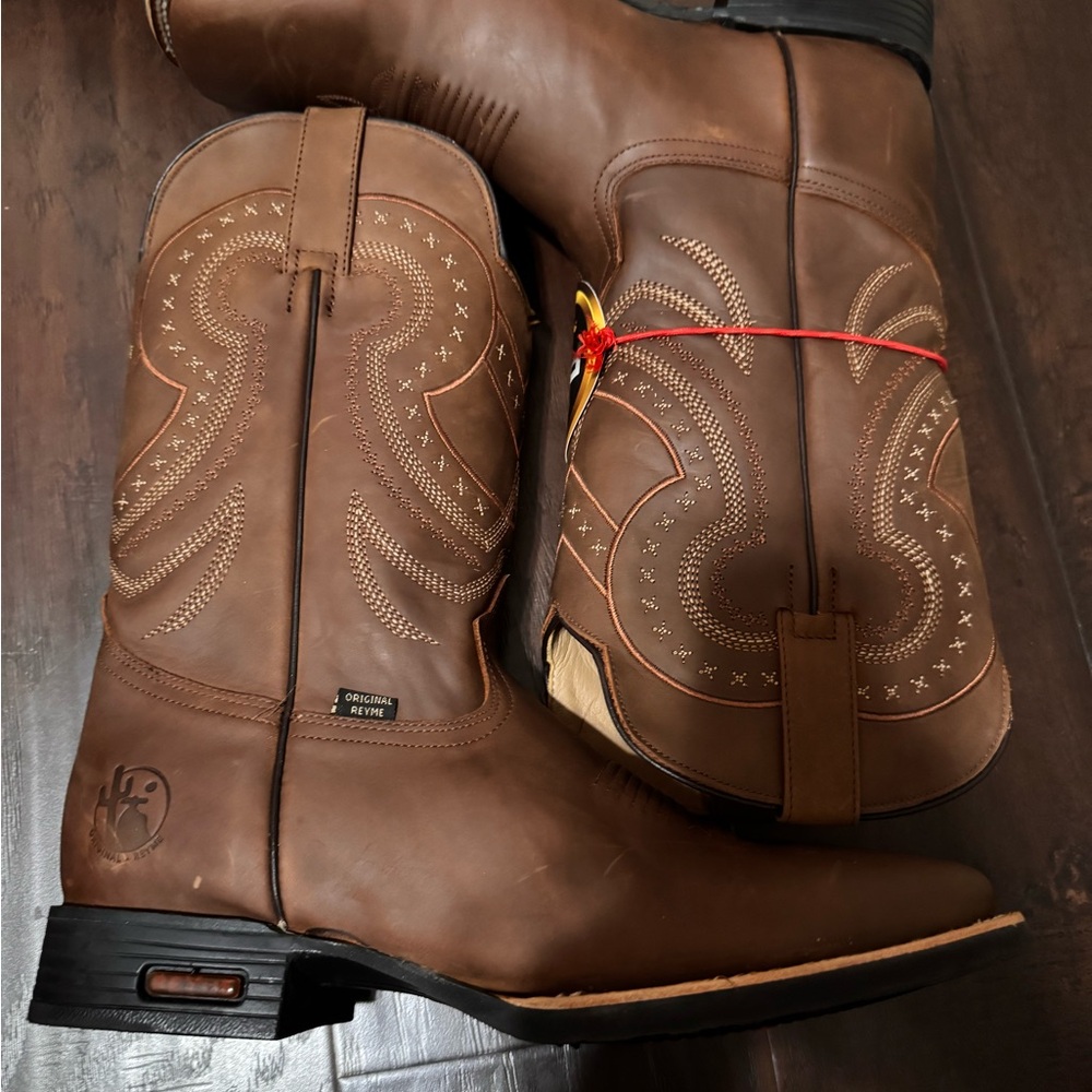 Men's Brown Leather Western Boots